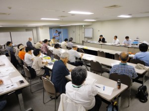 東京電力と「共の会」の交渉は、５時間以上におよんだ。（撮影／藍原寛子）