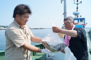サンプリングに協力してくれた小名浜港の釣り船。（提供／グリーンピース・ジャパン）
