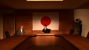 小泉元首相と安倍首相に扮したコント。(写真/製作委員会普及事務局)