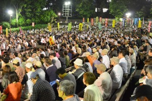 ６月12日の抗議集会には50、60代の年齢層を中心に約3000人が参加した。（撮影／山田旬）