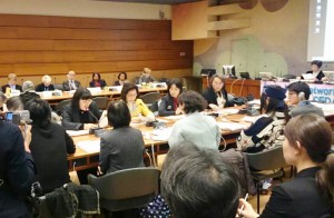 日本女性差別撤廃条約ＮＧＯネットワーク主催の集まり。スイス・ジュネーブ。（提供／坂本洋子）